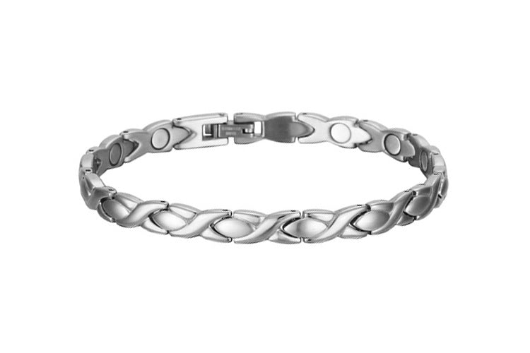 European and American eBay stainless steel bracelet fashion jewelry wholesale ladies Bracelet titanium steel electroplated magnet jewelry jewelry