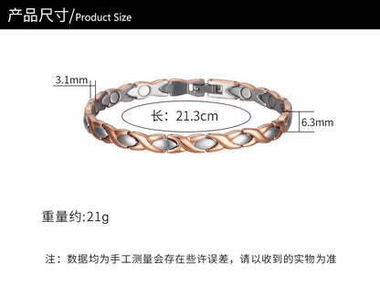 European and American eBay stainless steel bracelet fashion jewelry wholesale ladies Bracelet titanium steel electroplated magnet jewelry jewelry