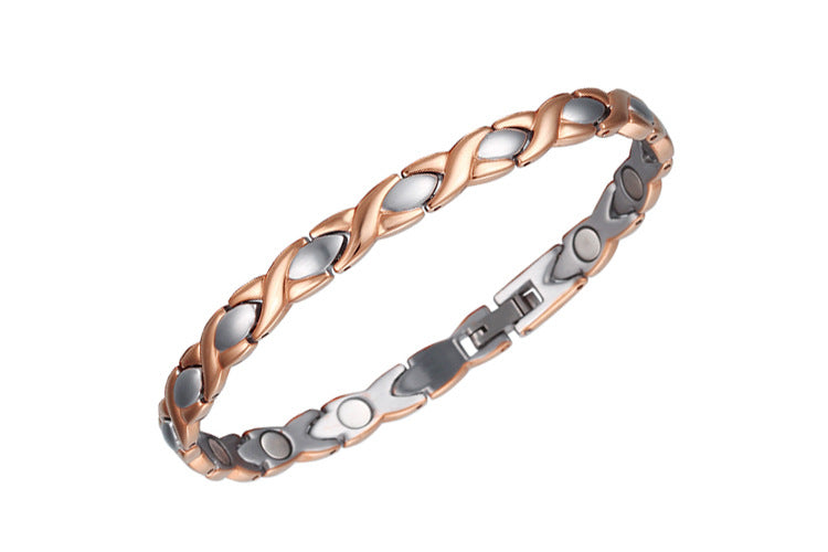 European and American eBay stainless steel bracelet fashion jewelry wholesale ladies Bracelet titanium steel electroplated magnet jewelry jewelry