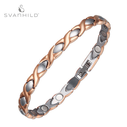 European and American eBay stainless steel bracelet fashion jewelry wholesale ladies Bracelet titanium steel electroplated magnet jewelry jewelry