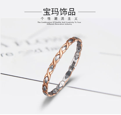 European and American eBay stainless steel bracelet fashion jewelry wholesale ladies Bracelet titanium steel electroplated magnet jewelry jewelry