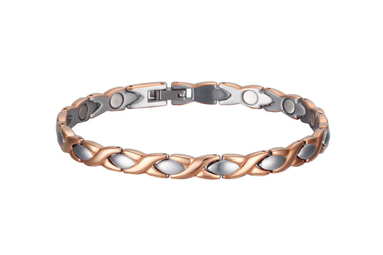 European and American eBay stainless steel bracelet fashion jewelry wholesale ladies Bracelet titanium steel electroplated magnet jewelry jewelry
