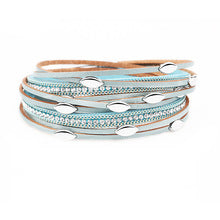 Cross-Border E-Commerce European and American Titanium Steel Lettering Old Pattern Cowhide Rope Bracelet Stainless Steel Magnetic Buckle Male and Female Couple Bracelet