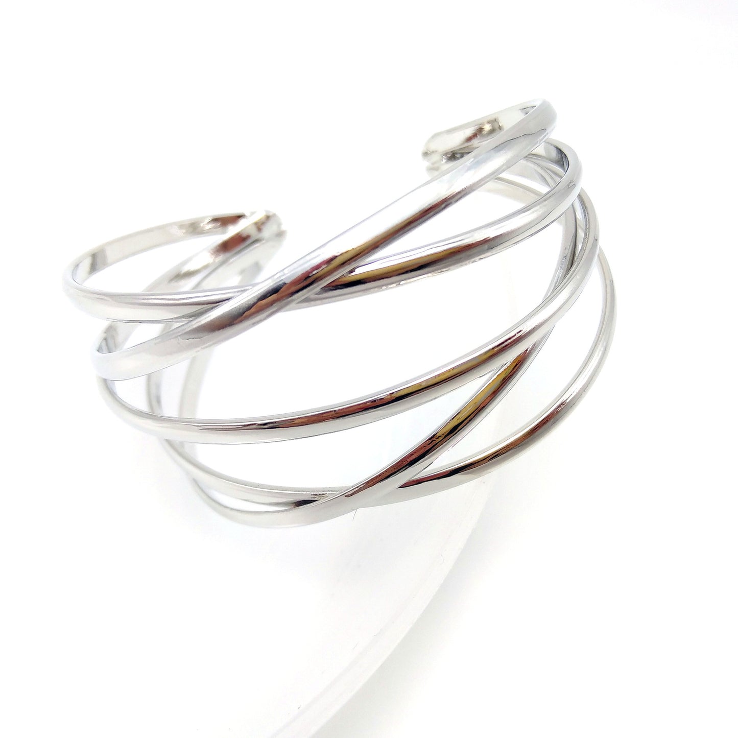 Factory Direct Supply of European and American Hot-Selling Jewelry, Cross-Border Metal C-Shaped Bracelets, Personalized Cut Out Retro Bracelets