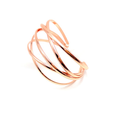 Factory Direct Supply of European and American Hot-Selling Jewelry, Cross-Border Metal C-Shaped Bracelets, Personalized Cut Out Retro Bracelets