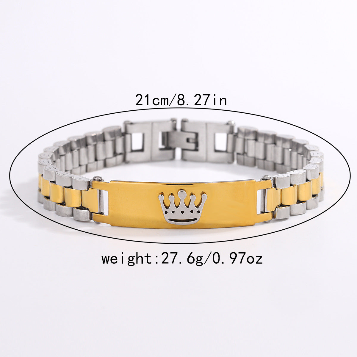 Crown Bracelet Minimalist Original Business Gift Cross-Border Carefully Selected Unisex Daily Commuting Accessory Factory Direct Supply Chain