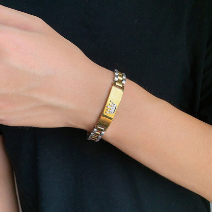 Crown Bracelet Minimalist Original Business Gift Cross-Border Carefully Selected Unisex Daily Commuting Accessory Factory Direct Supply Chain