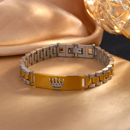 Crown Bracelet Minimalist Original Business Gift Cross-Border Carefully Selected Unisex Daily Commuting Accessory Factory Direct Supply Chain