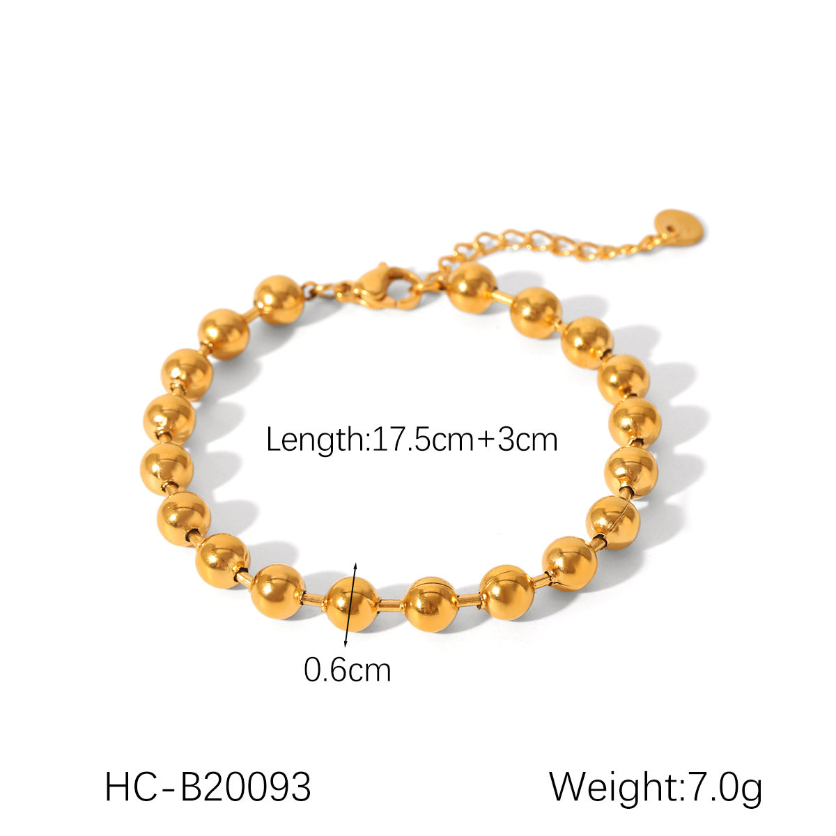 European and American Contrasting Color Ball Chain Stainless Steel Necklace Bracelet Women's Light Luxury Titanium Steel Clavicle Chain Color Matching Necklace Cross-Border Hand Jewelry