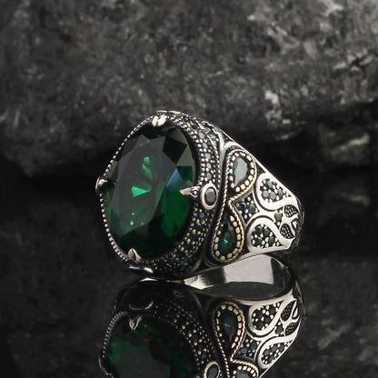 Wish Hot-Selling New Men's Ring Cross-Border European and American Retro Ring Fashion Personalized Ring