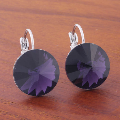 14mm Round Color Ear Buckle European and American Cross-border Earrings Gold Earrings Advanced Sense ins Simple Popular Jewelry