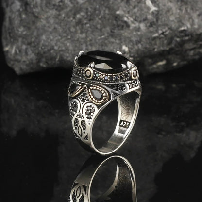 Wish Hot-Selling New Men's Ring Cross-Border European and American Retro Ring Fashion Personalized Ring